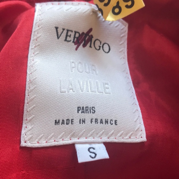 Vintage red Vertigo wool jacket - Picture 7 of 8